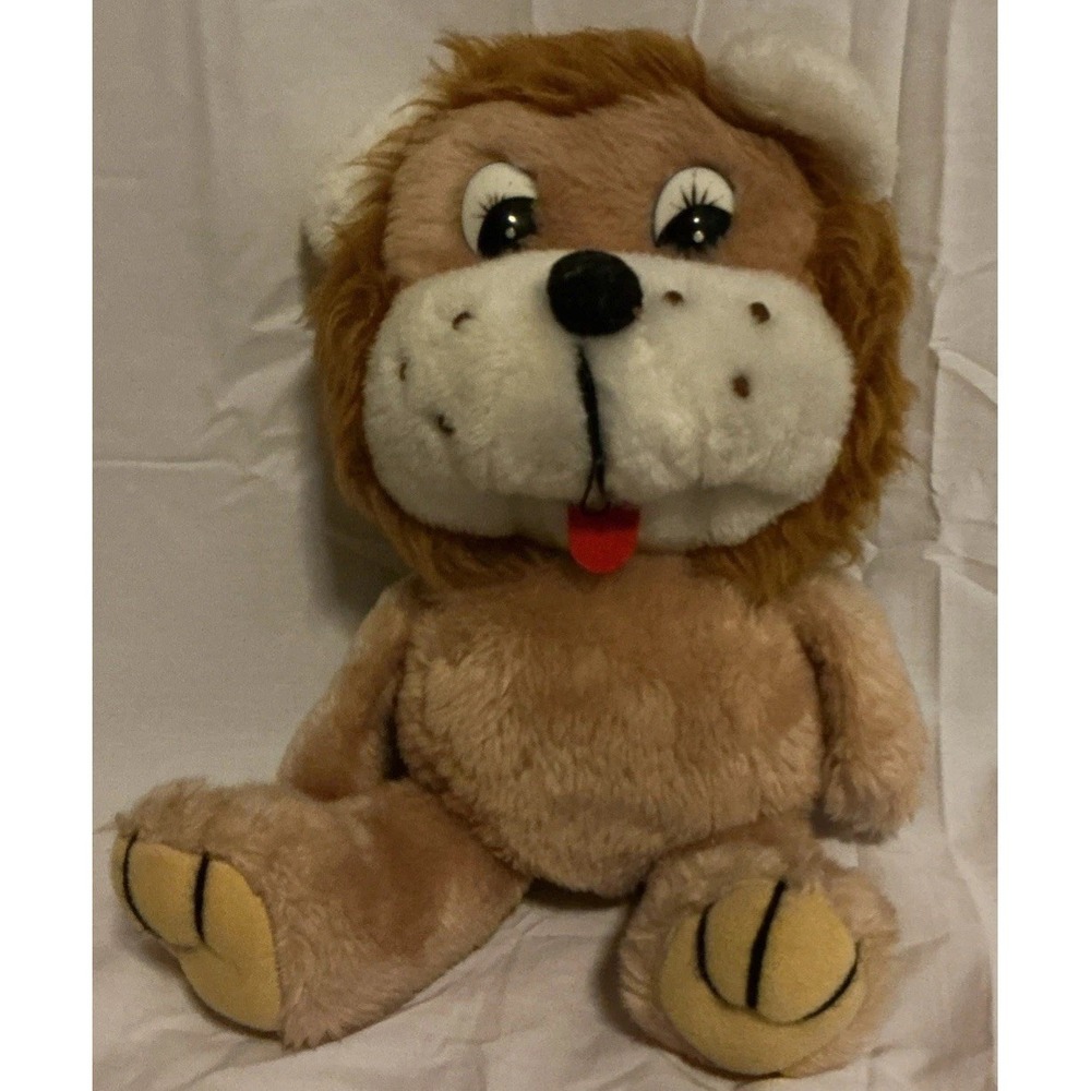 Vintage 1977 Russ Berrie Leroy Lion 14" Plush Stuffed Animal Toy